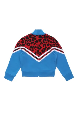 giacca sportiva Girls con inserto animalier