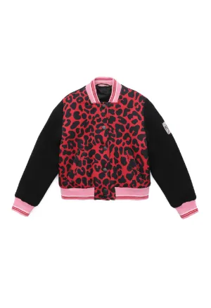 giacca varsity Teen con stampa animalier