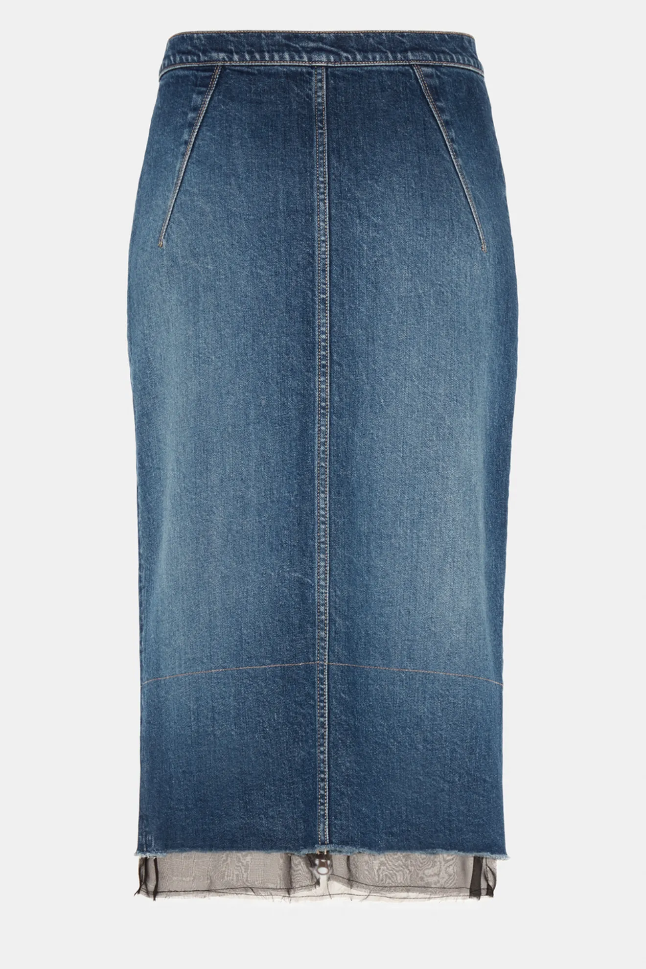 Gonna a tubino in denim blu | N°21 | Online Store Ufficiale