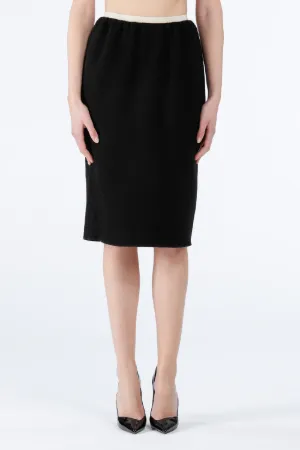Gonna a tubino in lana nero | N°21 | Online Store Ufficiale