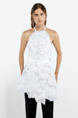 halterneck ruffle top