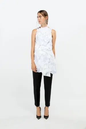 halterneck ruffle top
