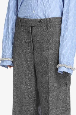 Wide Wool Trousers