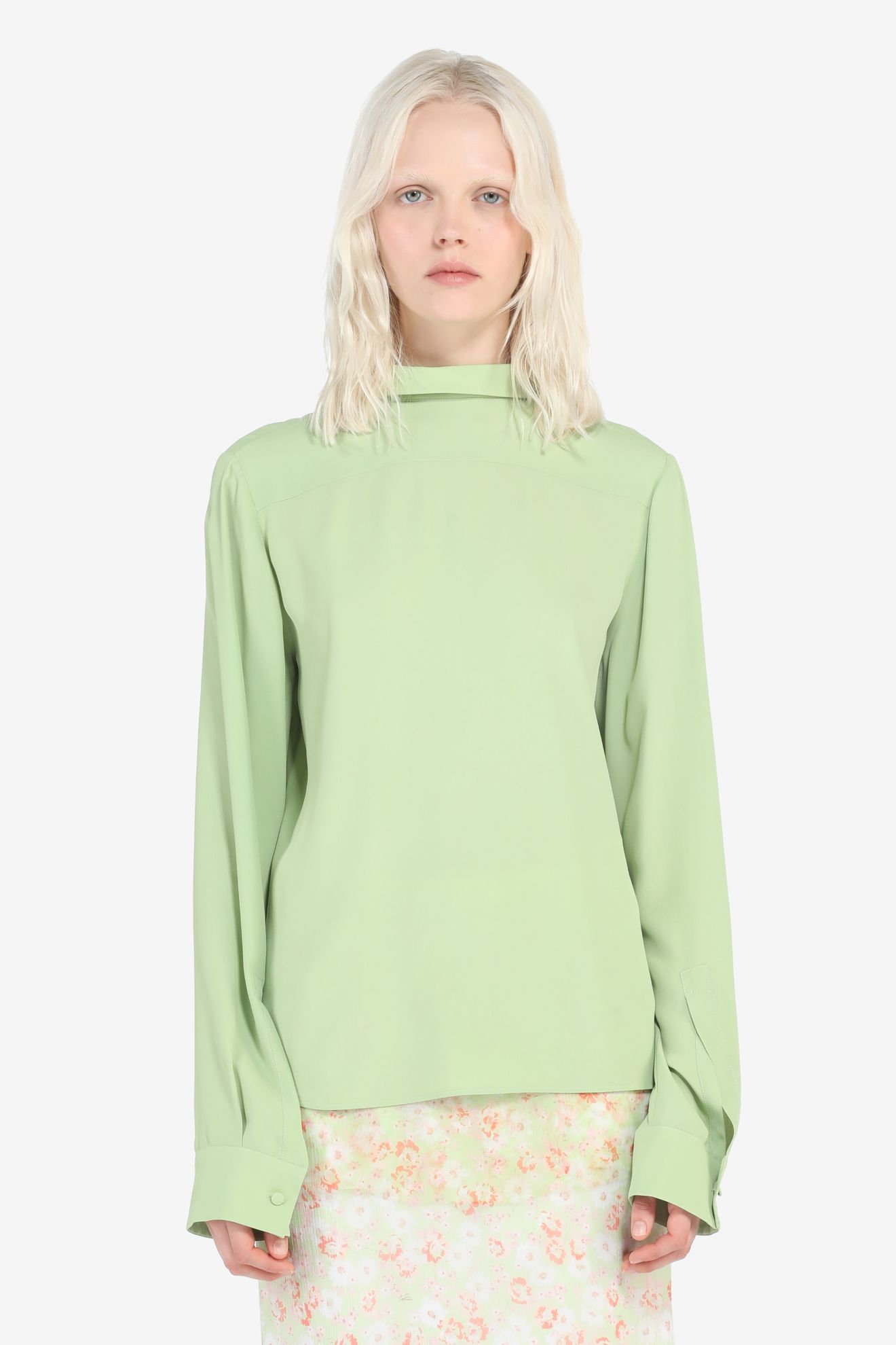 High-Neck Top in green | N°21 | Official Online Store