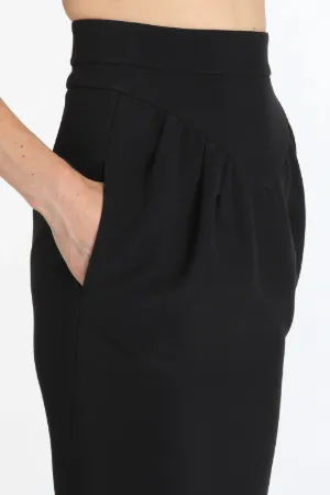 high-waisted pencil skirt