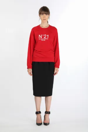 high-waisted pencil skirt