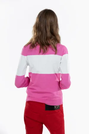 Intarsia Logo Cardigan