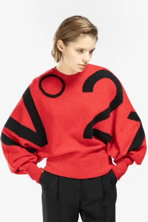 Intarsia-Logo Sweater