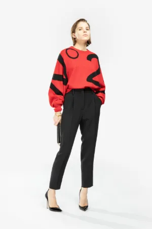 Intarsia-Logo Sweater