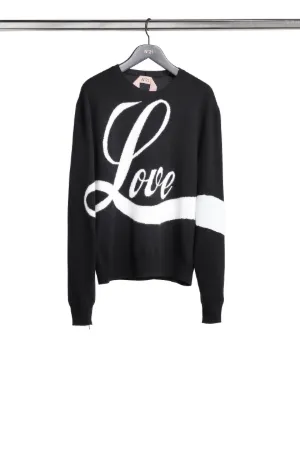 Intarsia 'Love' Sweater