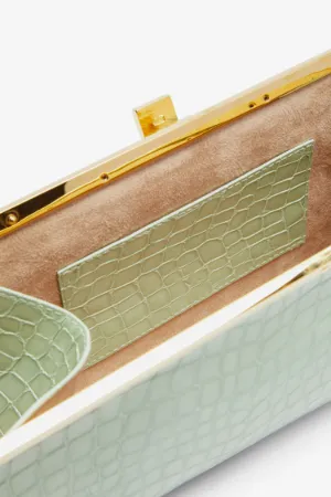 Jeanne Croc-Effect Leather Shoulder Bag