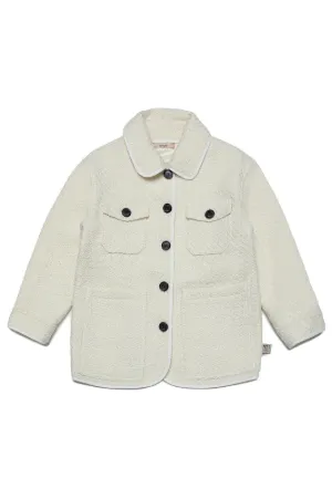 boucle jacket white