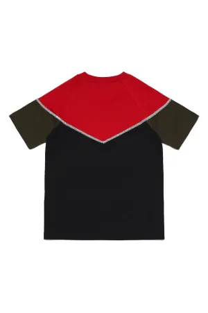 Colourblock Logo Appliqué T-Shirt