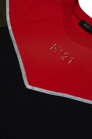 Colourblock Logo Appliqué T-Shirt