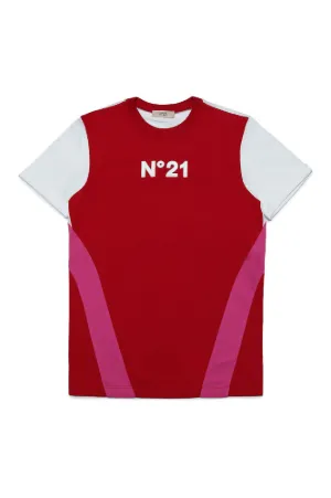 Colourblock Logo Appliqué T-Shirt