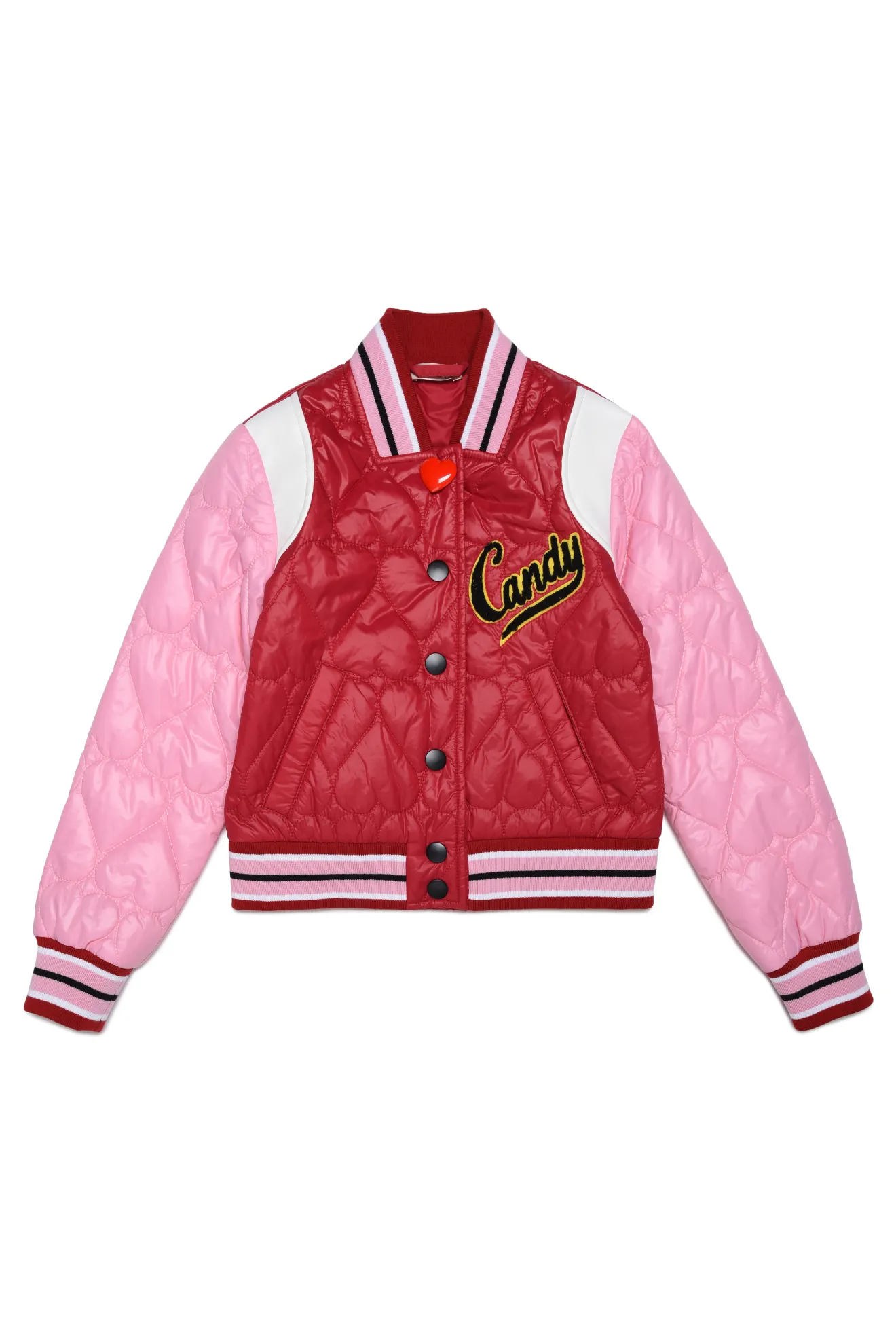 Giacca bomber con slogan e logo rosso | N°21 | Online Store Ufficiale