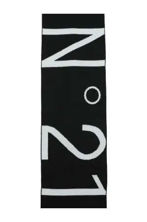 Logo-Intarsia Scarf