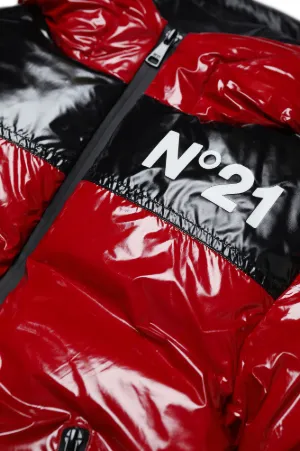 Logo-Print Puffer Jacket