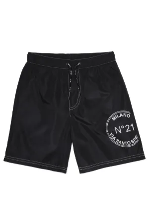 Logo-Print Swim Shorts