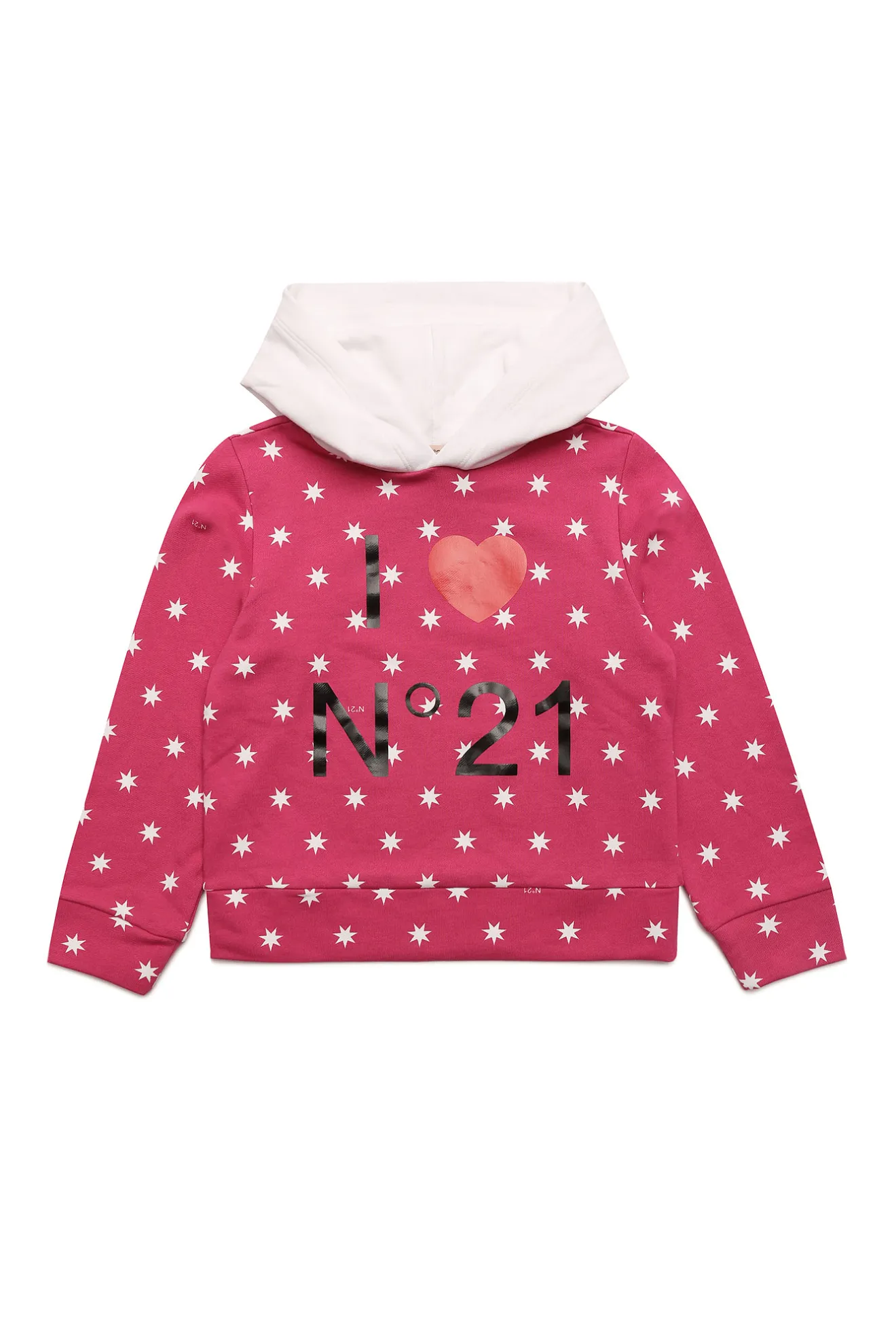 Star-Print Logo Hoodie | N°21 