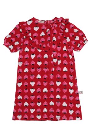 Strawberry-Print Dress
