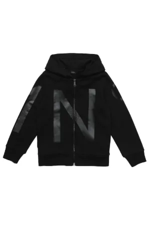 Zipped Logo Hoodie