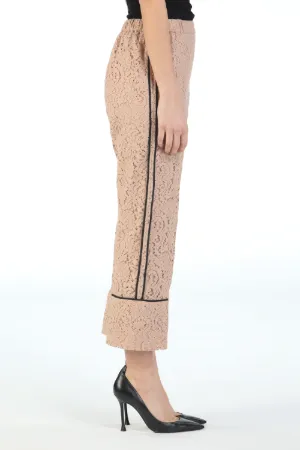Lace Cropped Trousers