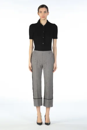 Lace Cropped Trousers