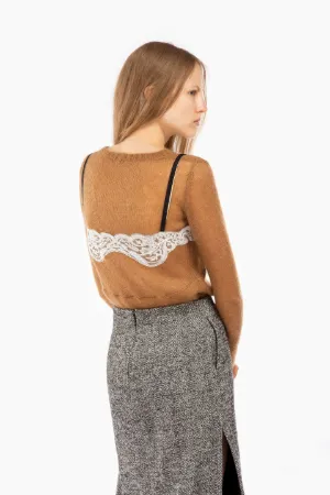 lace inlay jumper
