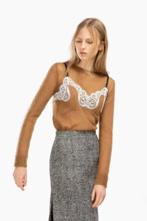 lace inlay jumper