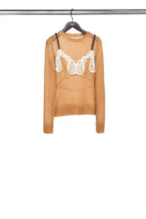 lace inlay jumper
