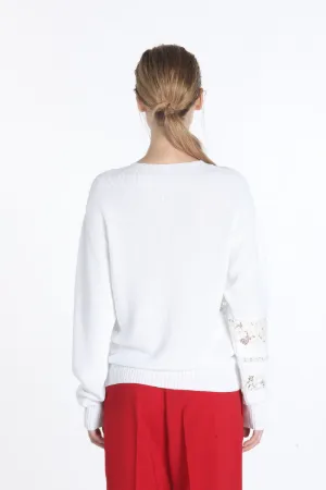 lace-insert jumper