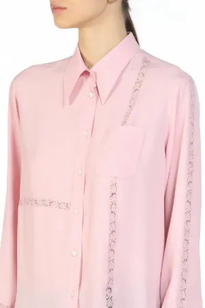 Lace-Insert Shirt