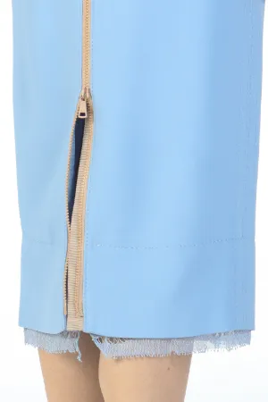 Lace-Trimmed Pencil Skirt