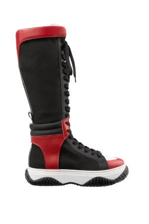 Lace-Up Sneaker Boots