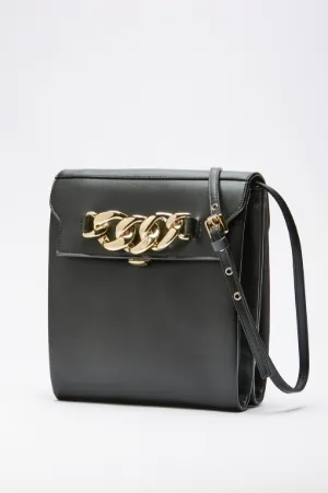 Large Daft Chunky Chain-Embellished Bag