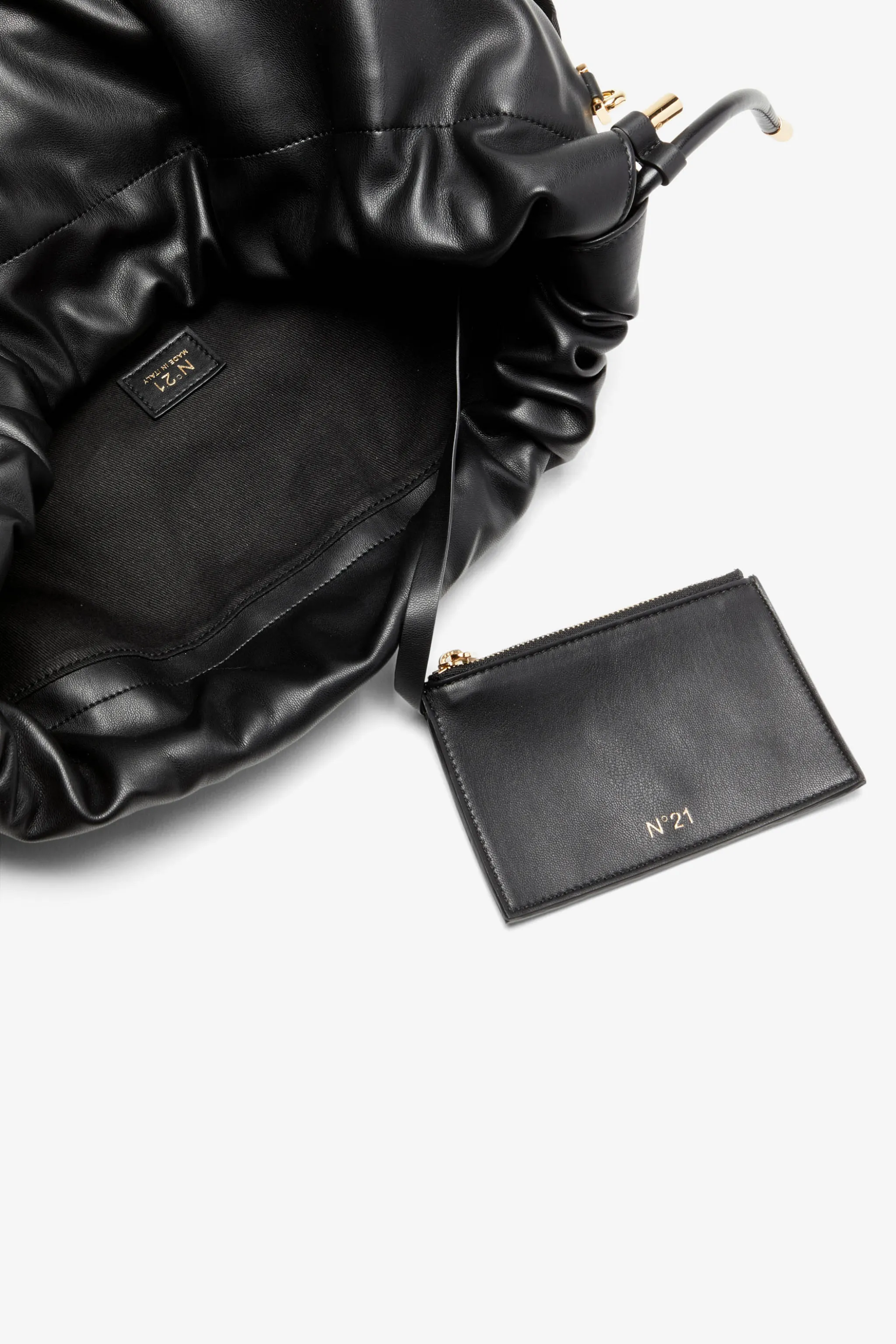Large Eva Shoulder Bag in black N°21 Official Online Store