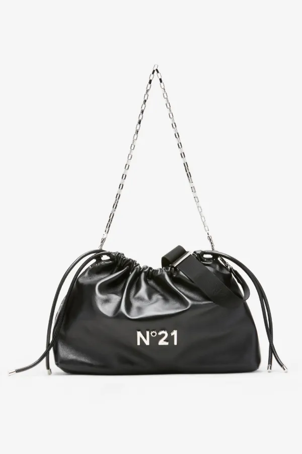 Large Eva Studded Crossbody Bag in black N°21 Official Online Store