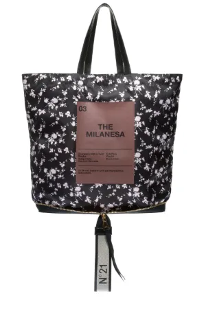 large floral-print shopper
