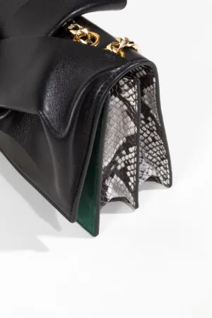 leather bow bag