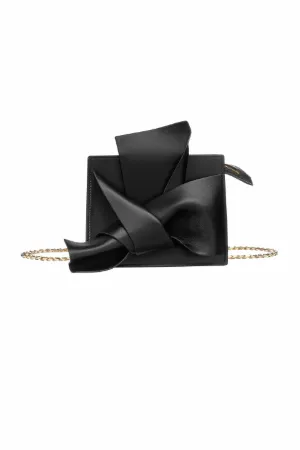 leather bow belt bag