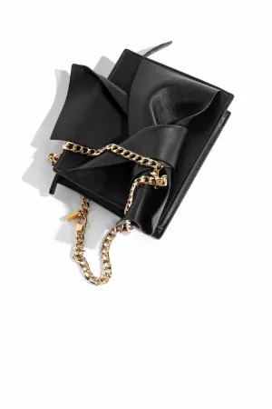 leather bow belt bag