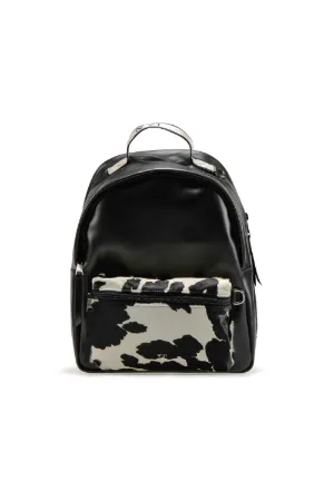 cow print mini backpack