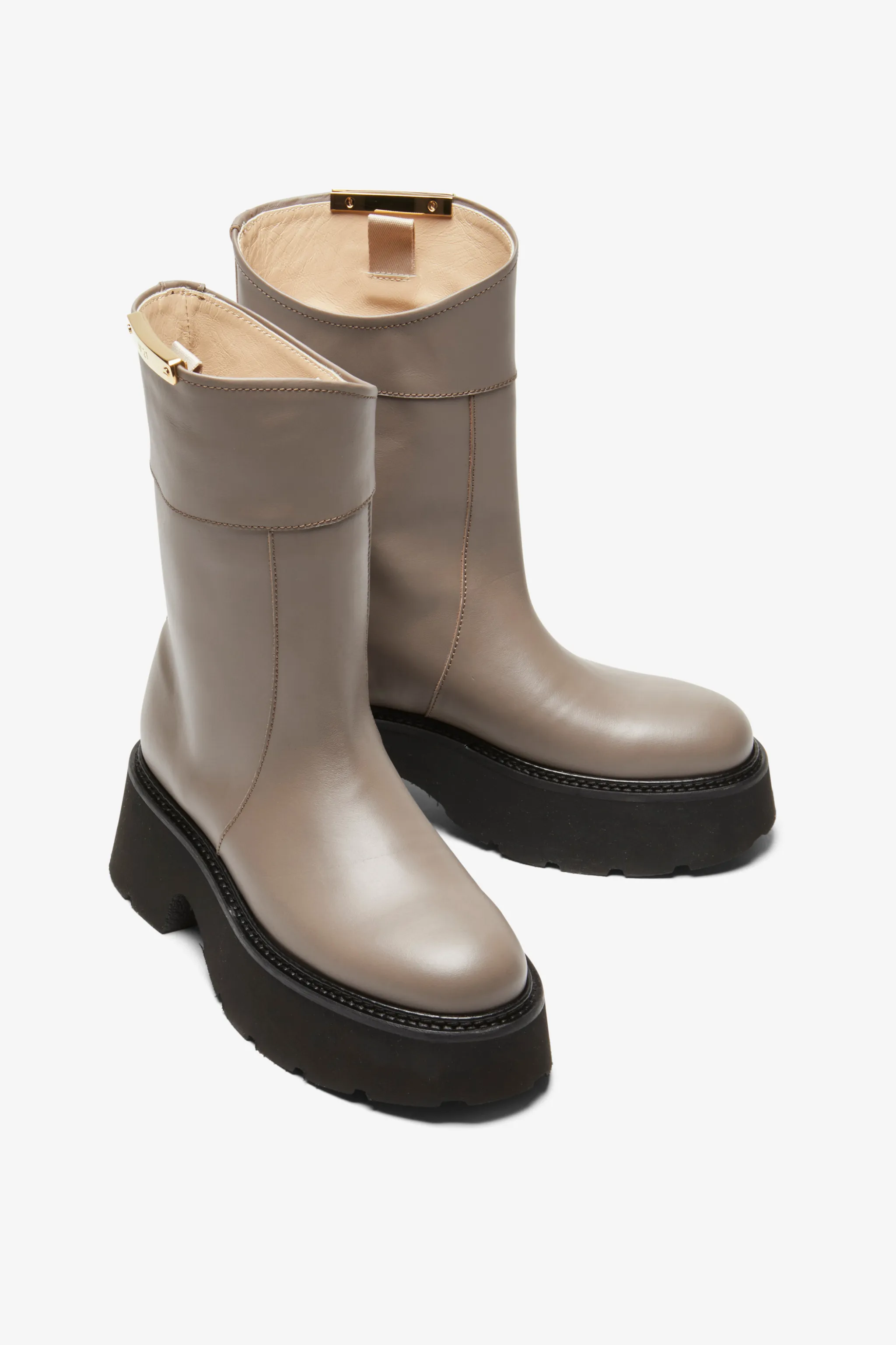 Leather Platform Boots N°21 Official Online Store