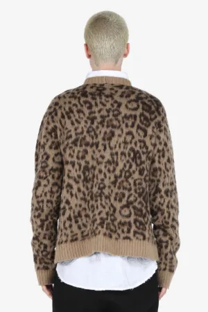 Leopard-Intarsia Sweater
