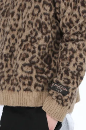 Leopard-Intarsia Sweater