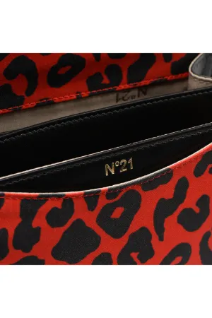 leopard-print bow bag