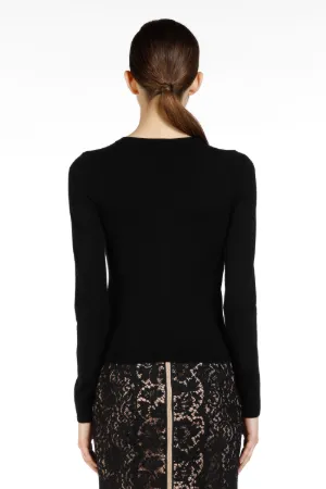 Logo-Embroidered Cardigan