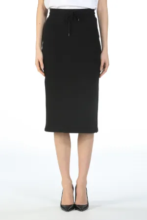 Logo-Embroidered Pencil Skirt