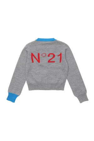 Logo Intarsia Cardigan